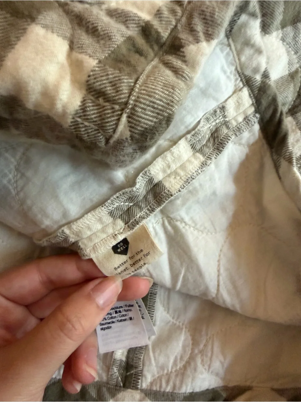 Madewell Plaid Button-Front Mini Skirt in Olive and Cream